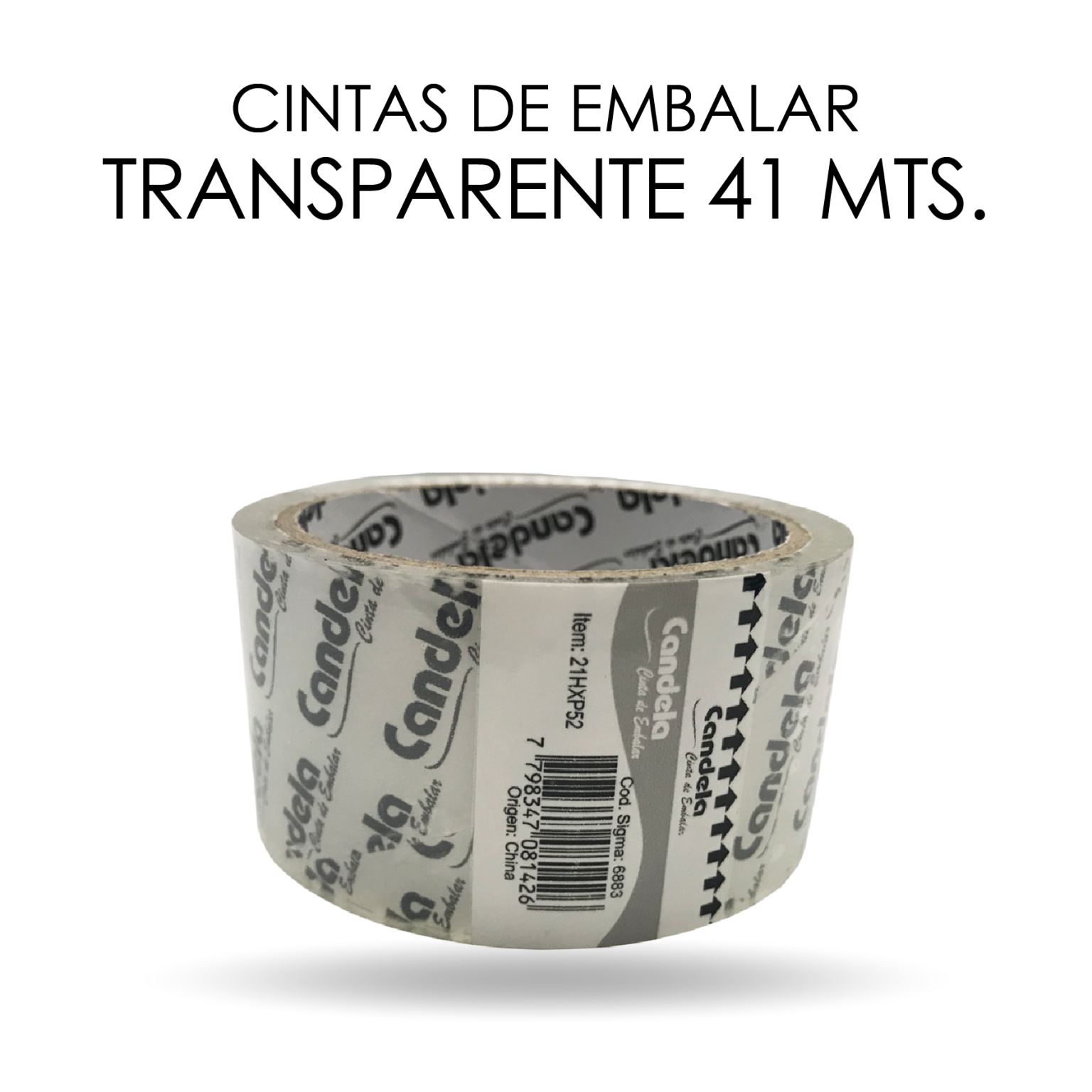 CINTA DE EMBALAR TRANSPARENTE x41 mts